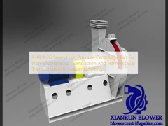 9-19 9-26 Serisi Yüksek Basınçlı Santrifüj Fan, Endüstriyel Ortamda Kendiliğinden Yanmayan ve Zararsız Gaz Taşımacılığı İçin