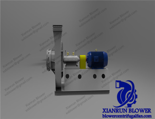 Aşındırıcı Gaz için Karbon Çelik Santrifüj Radyal Fan Üfleyici 800 - 90000m3 / H