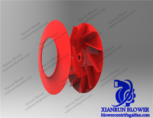 Korozyon Önleyici Q345 Santrifüj Fan Aksesuarları Çark Statik / Dinamik Denge