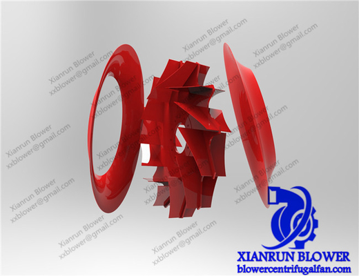 Çimento Fabrikası Santrifüj Blower Çark 400mm-3500mm Aşınmaya Dirençli