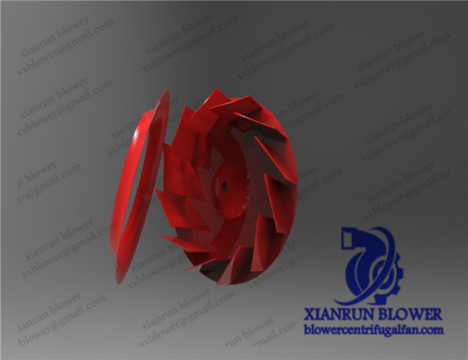 Geriye Eğimli Santrifüj Fan Aksesuarları Çark Kırmızı Santrifüj Blower Parçaları