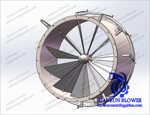 Endüstriyel Santrifüj Blower Susturucu, Santrifüj Fan Rotor / Rulman Evi