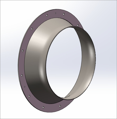 Q345 Santrifüj Fan Parçaları Kanat Profili Çarkları Susturucular Rotor Rulman Koni Rotor Rulman Kutusu