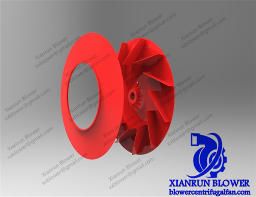 Endüstriyel geriye doğru eğri santrifugal fan impeller tekerlekler dönen parça impeller yüksek basınçlı santrifugal fan