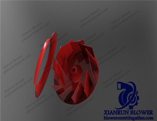Endüstriyel geriye doğru eğri santrifugal fan impeller tekerlekler dönen parça impeller yüksek basınçlı santrifugal fan
