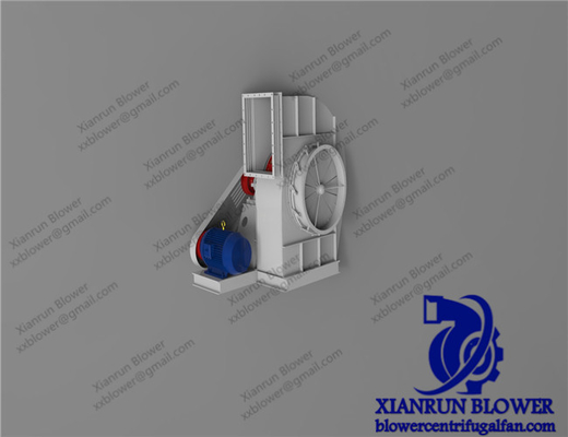 Geriye eğik Santrifüj Radyal Fan 440V 480V 660V Kayış Tahrikli Fan